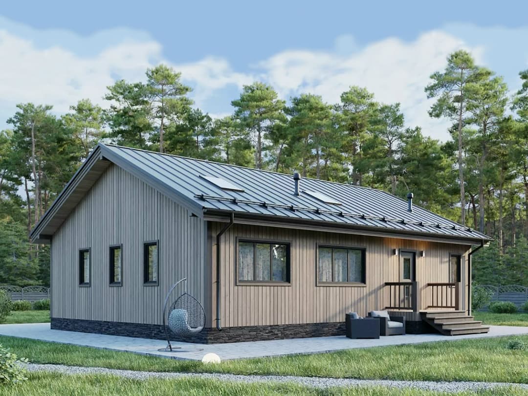 Каркасный дом «Белозерск» — 141 м²