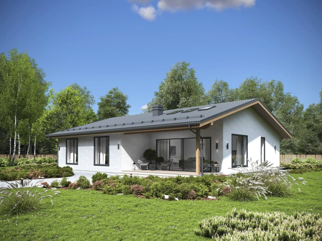 Каркасный дом «Кубена» — 88 м²